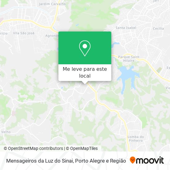 Mensageiros da Luz do Sinai mapa