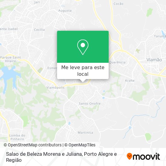 Salao de Beleza Morena e Juliana mapa