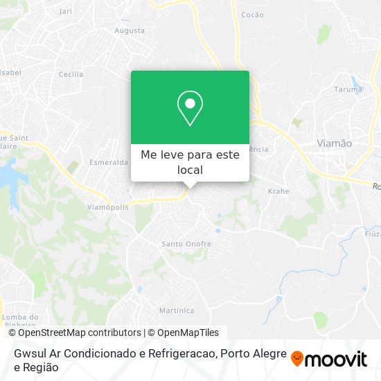 Gwsul Ar Condicionado e Refrigeracao mapa