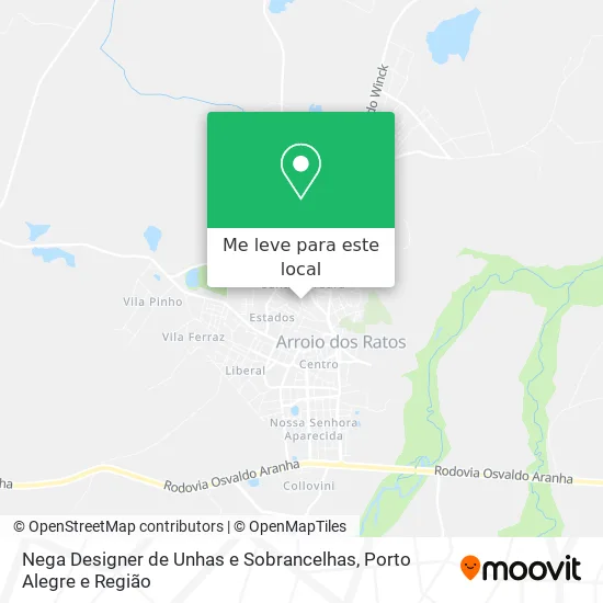 Nega Designer de Unhas e Sobrancelhas mapa