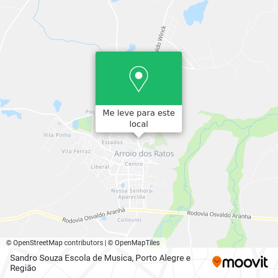 Sandro Souza Escola de Musica mapa