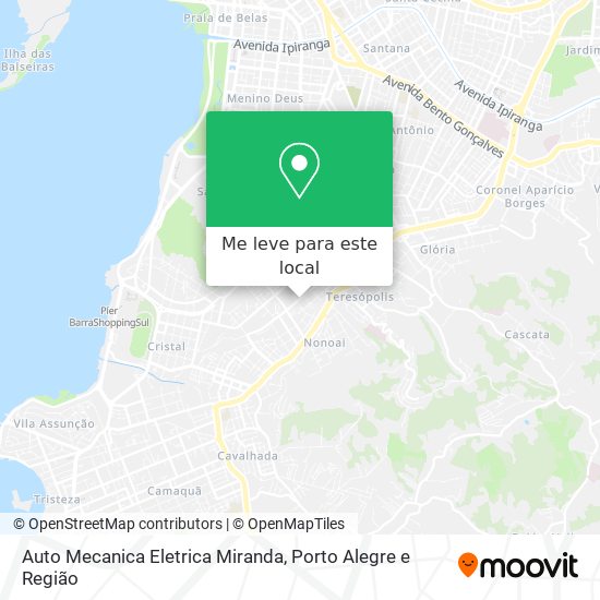 Auto Mecanica Eletrica Miranda mapa