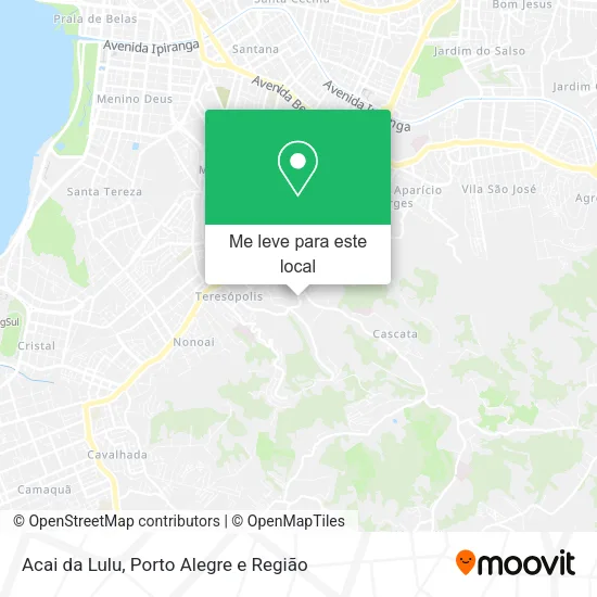 Acai da Lulu mapa