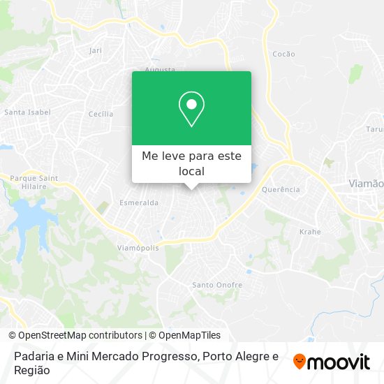 Padaria e Mini Mercado Progresso mapa