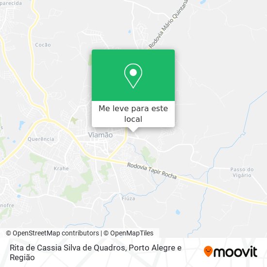 Rita de Cassia Silva de Quadros mapa