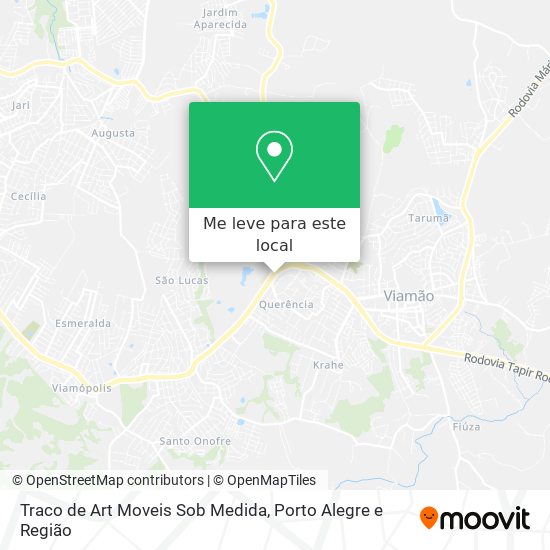 Traco de Art Moveis Sob Medida mapa