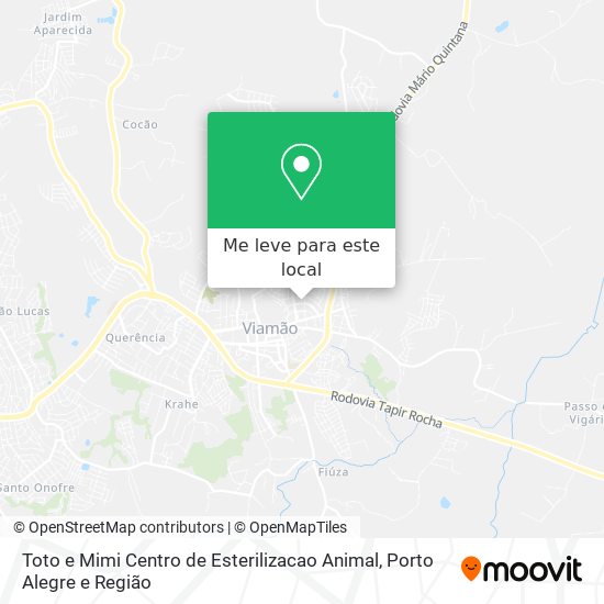 Toto e Mimi Centro de Esterilizacao Animal mapa