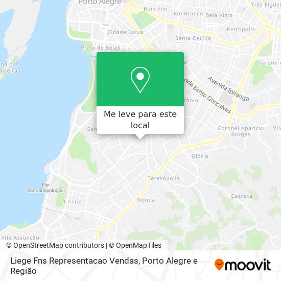 Liege Fns Representacao Vendas mapa