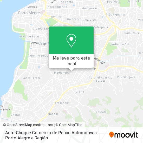 Auto-Choque Comercio de Pecas Automotivas mapa