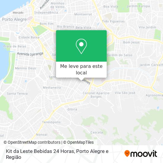 Kit da Leste Bebidas 24 Horas mapa