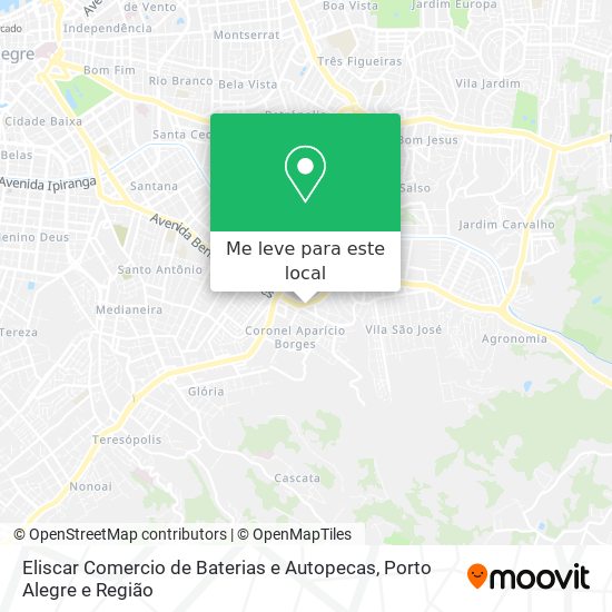 Eliscar Comercio de Baterias e Autopecas mapa