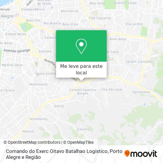 Comando do Exerc Oitavo Batalhao Logistico mapa