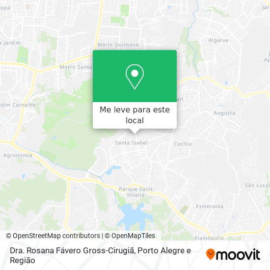 Dra. Rosana Fávero Gross-Cirugiã mapa