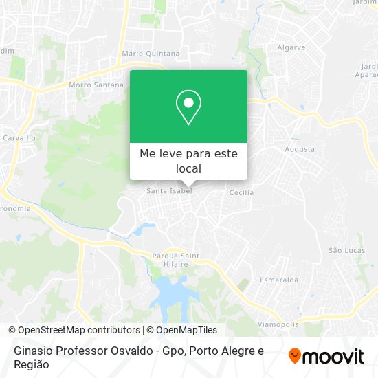Ginasio Professor Osvaldo - Gpo mapa