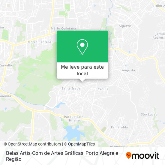 Belas Artis-Com de Artes Gráficas mapa