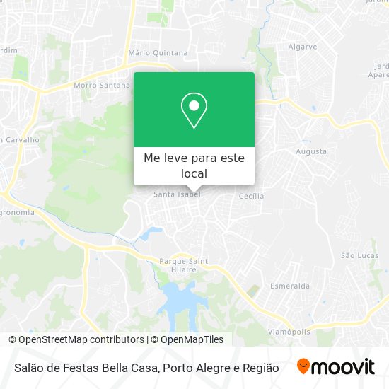 Salão de Festas Bella Casa mapa