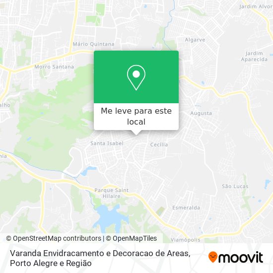 Varanda Envidracamento e Decoracao de Areas mapa