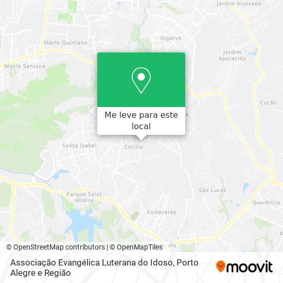 Associação Evangélica Luterana do Idoso mapa