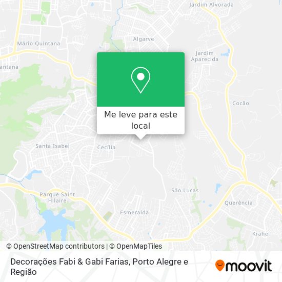 Decorações Fabi & Gabi Farias mapa