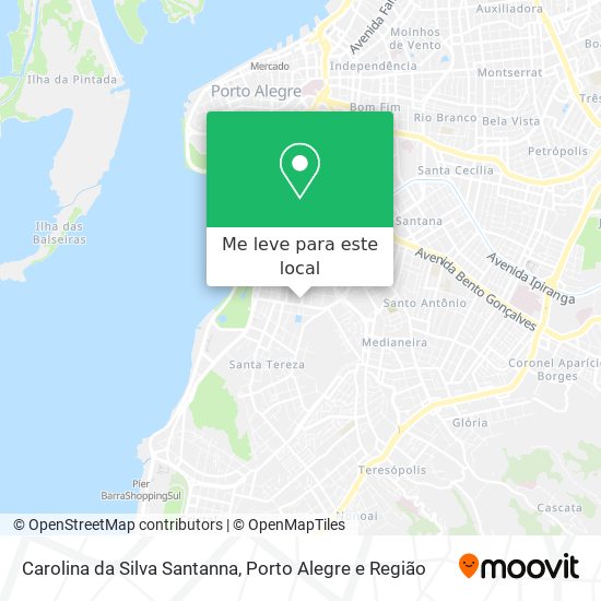 Carolina da Silva Santanna mapa