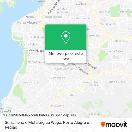 Serralheria e Metalurgica Wega mapa