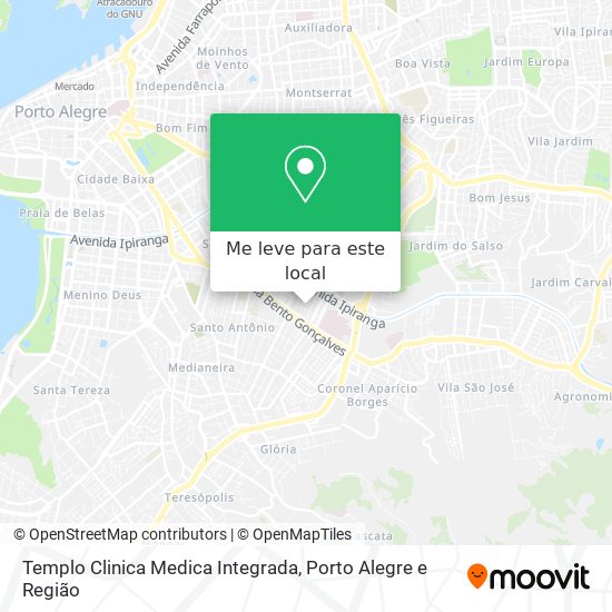 Templo Clinica Medica Integrada mapa