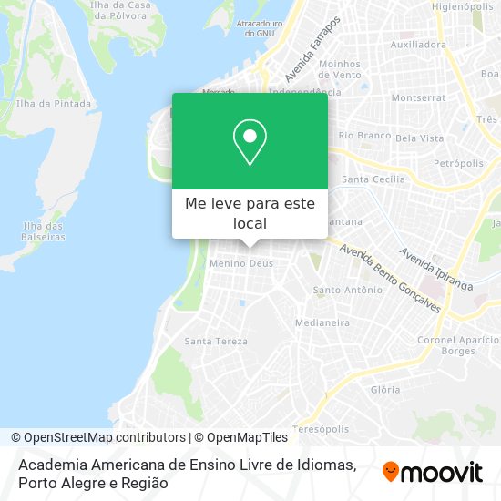 Academia Americana de Ensino Livre de Idiomas mapa