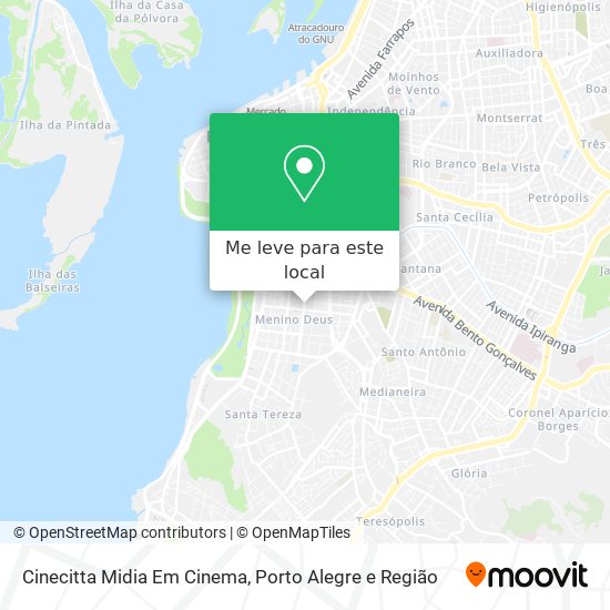 Cinecitta Midia Em Cinema mapa