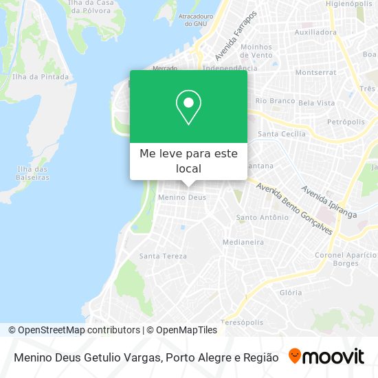 Menino Deus Getulio Vargas mapa