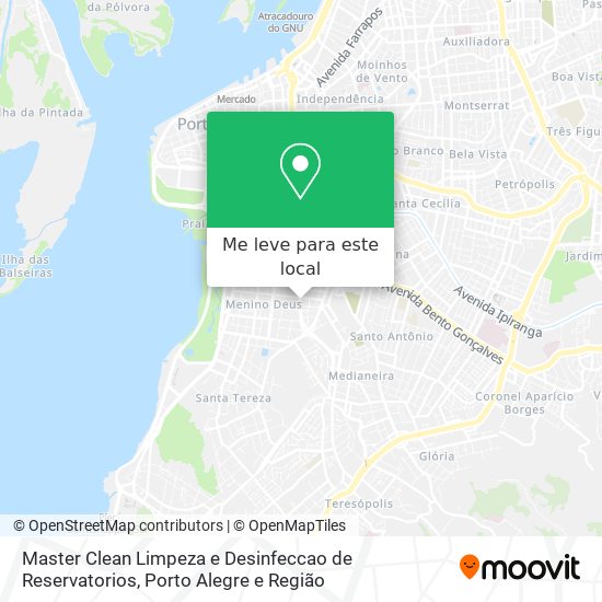 Master Clean Limpeza e Desinfeccao de Reservatorios mapa