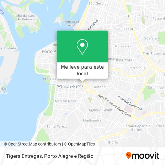 Tigers Entregas mapa