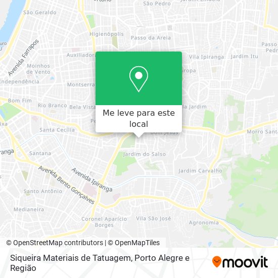 Siqueira Materiais de Tatuagem mapa