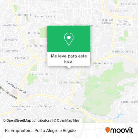 Rz Empreiteira mapa