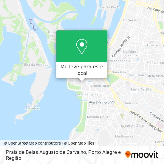 Praia de Belas Augusto de Carvalho mapa