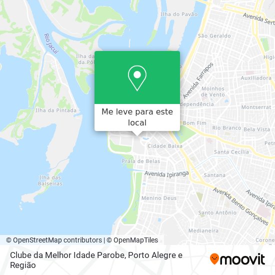 Clube da Melhor Idade Parobe mapa