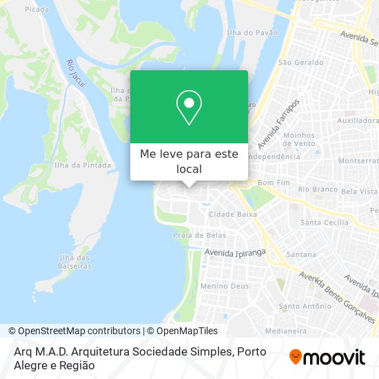 Arq M.A.D. Arquitetura Sociedade Simples mapa