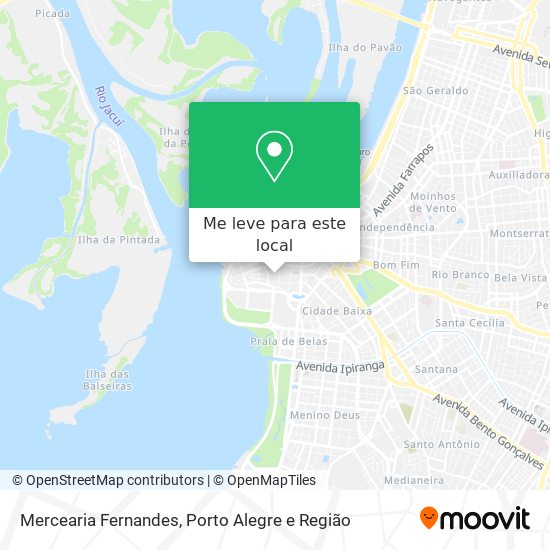 Mercearia Fernandes mapa