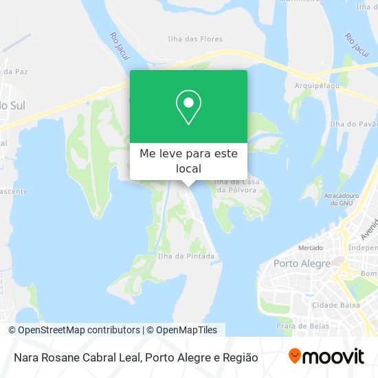 Nara Rosane Cabral Leal mapa