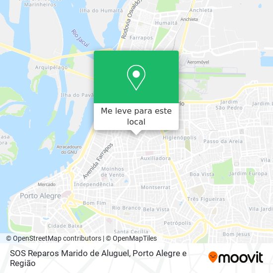 SOS Reparos Marido de Aluguel mapa