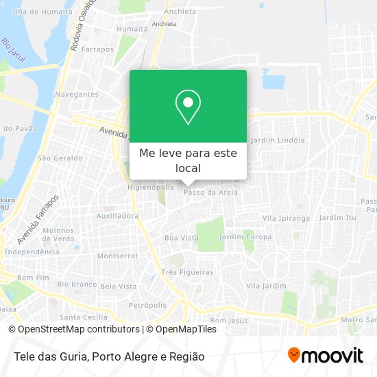 Tele das Guria mapa