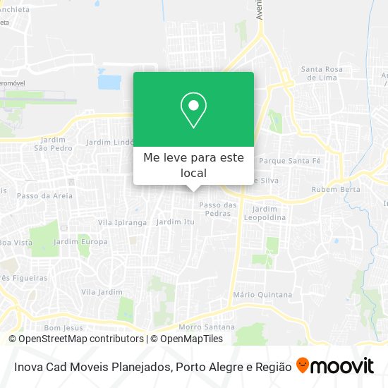Inova Cad Moveis Planejados mapa