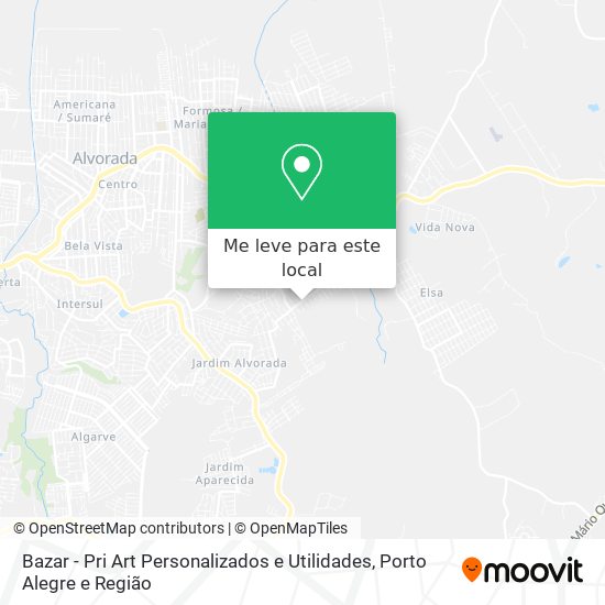 Bazar - Pri Art Personalizados e Utilidades mapa