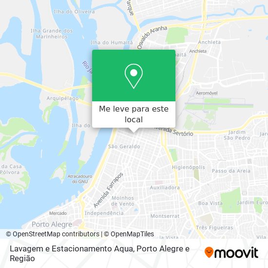 Lavagem e Estacionamento Aqua mapa