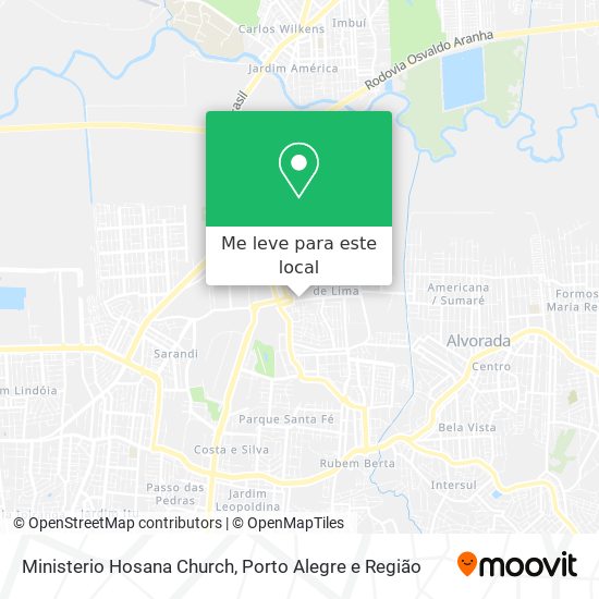 Ministerio Hosana Church mapa