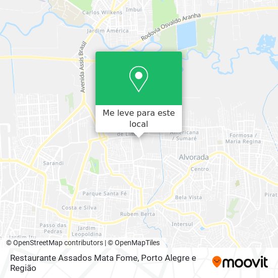 Restaurante Assados Mata Fome mapa