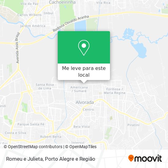 Romeu e Julieta mapa