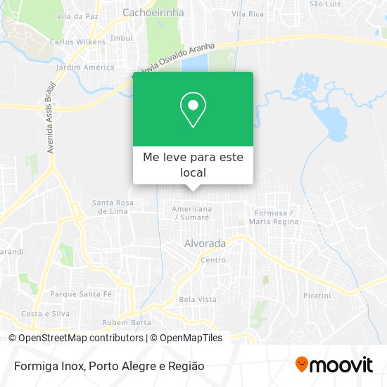 Formiga Inox mapa