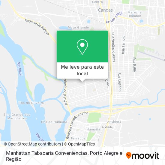 Manhattan Tabacaria Conveniencias mapa