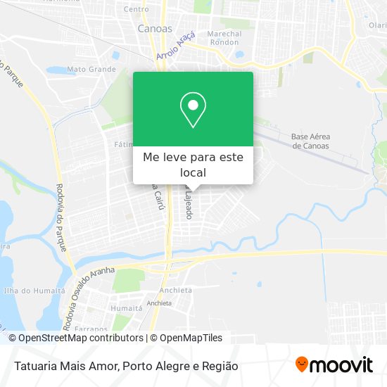 Tatuaria Mais Amor mapa