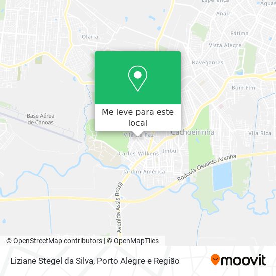 Liziane Stegel da Silva mapa